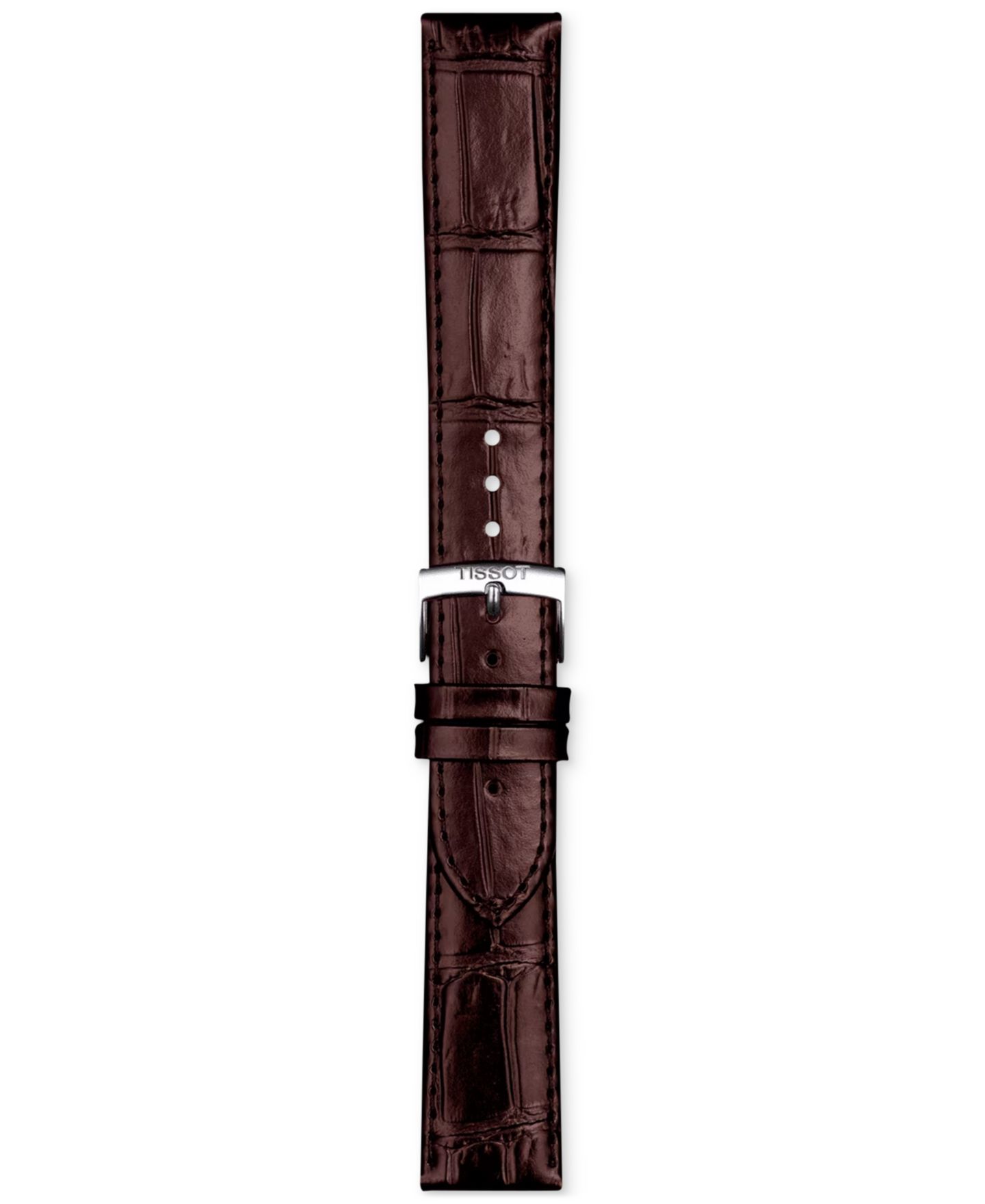 Ремешок для часов Tissot Official Interchangeable Brown Leather Watch Strap — фото 1