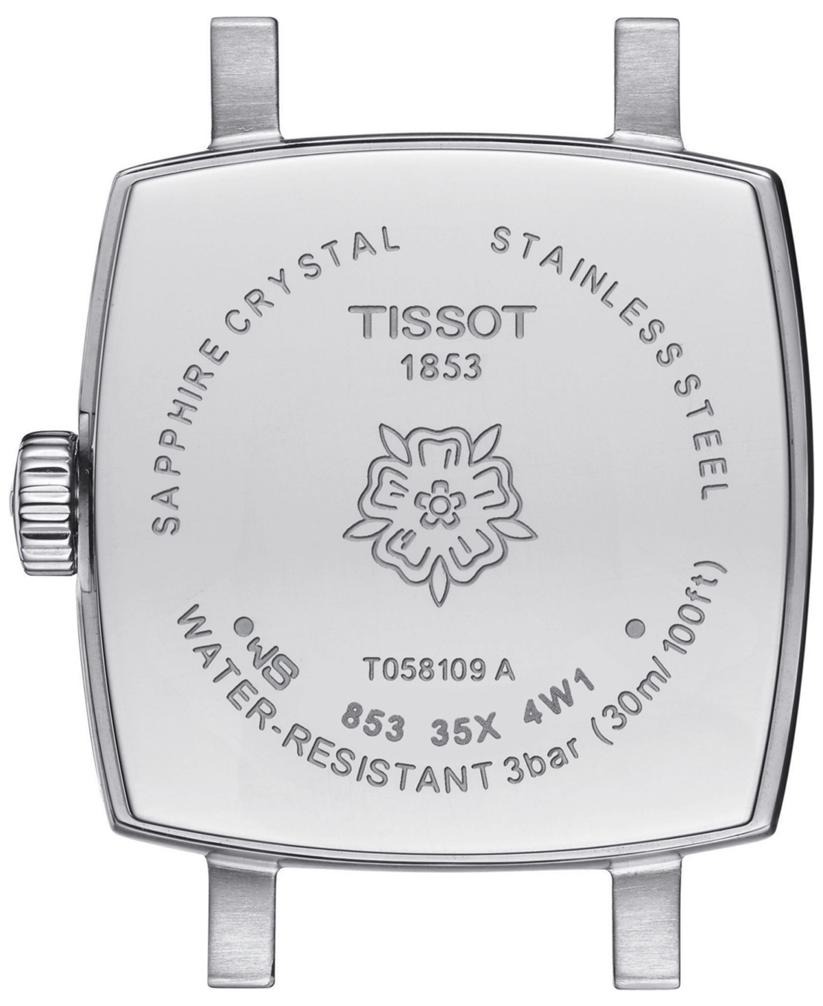 Shop Tissot Women's Swiss Lovely Square Diamond Accent Stainless Steel Bracelet Watch 20mm In Grey