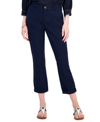 Tommy Hilfiger - Rolled-Hem Straight-Leg Chino Pants