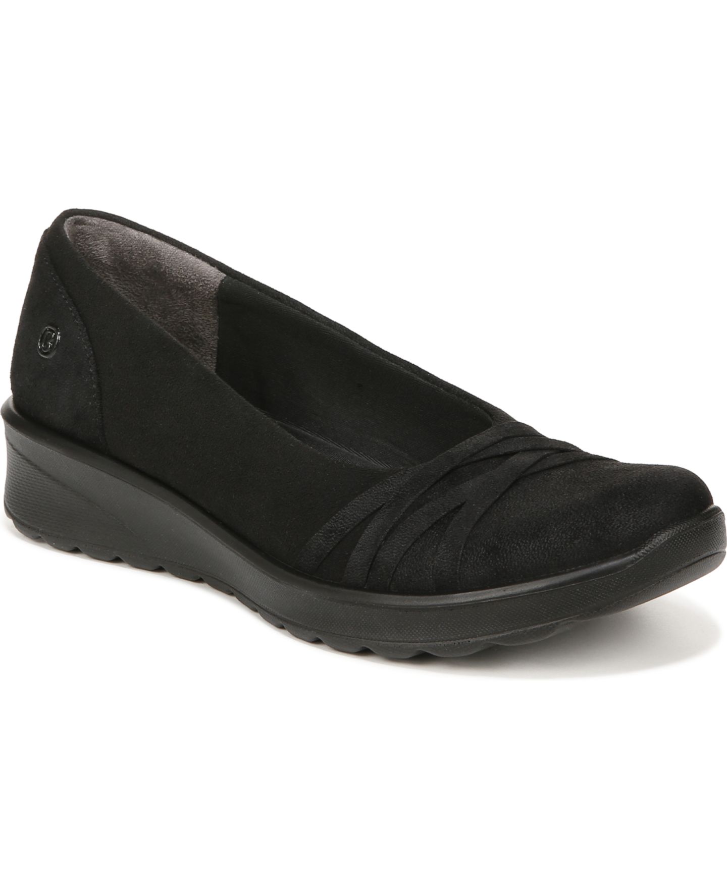 Женские балетки LifeStride Goody Washable Round Toe Slip Ons, цвет: Чёрный — фото 1
