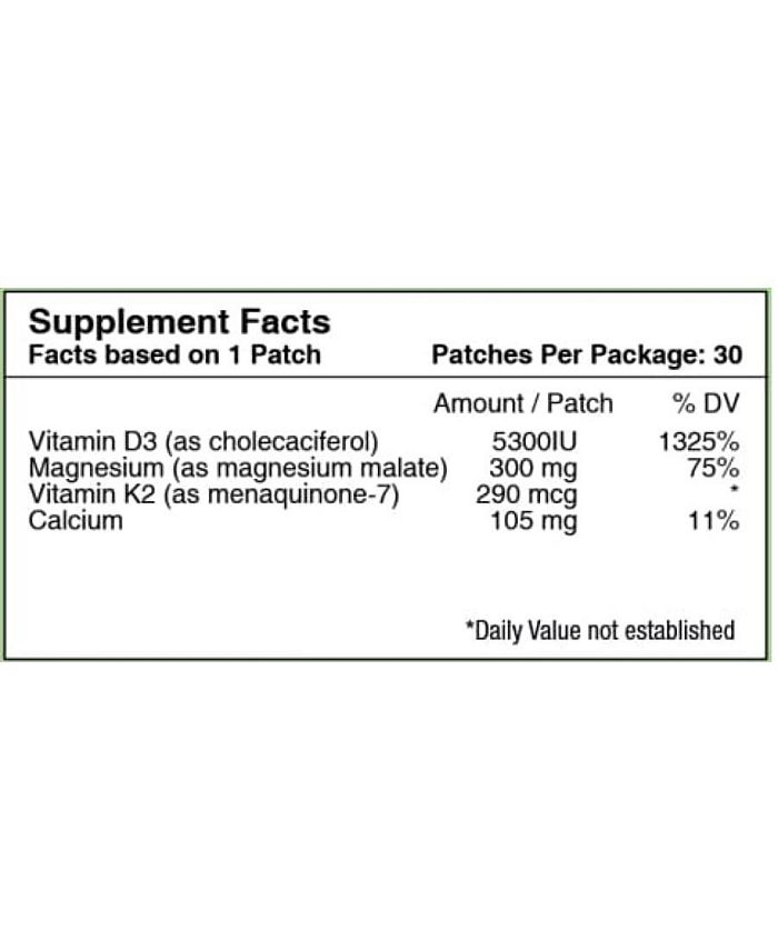 PatchAid Vitamin D3 with K2 Vitamin Patch by (30Day Supply) Macy's