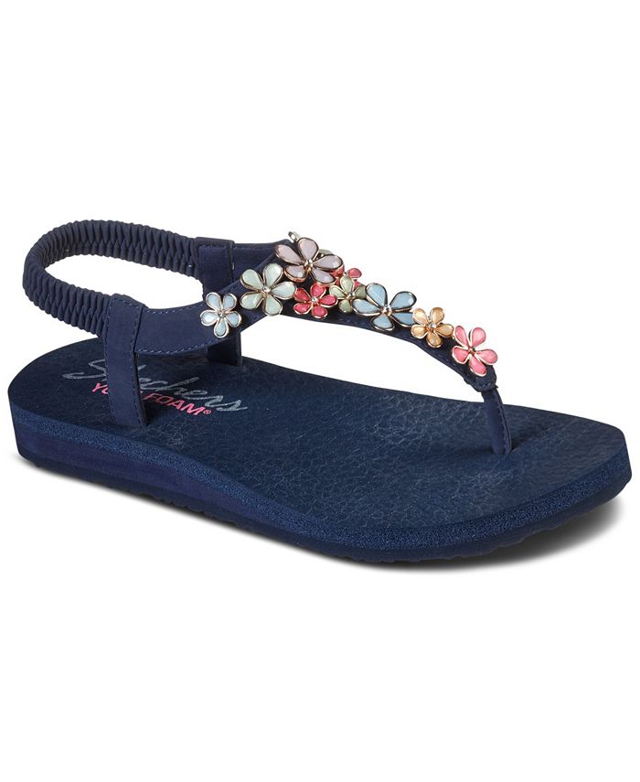Skechers Cali Meditation - Glass Daisy Flip-Flop Thong Sandals from Finish Line - Macy's