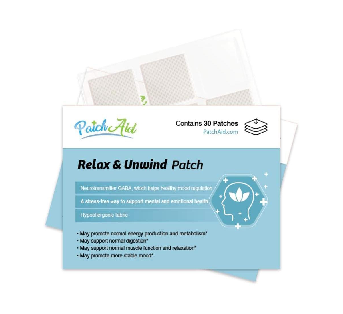 Relax & Unwind Patch by PatchAid (30-Day Supply) - White