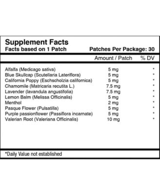 Sleep Aid Topical Patch for Kids by Melatonin-Free! (30-Day Supply)