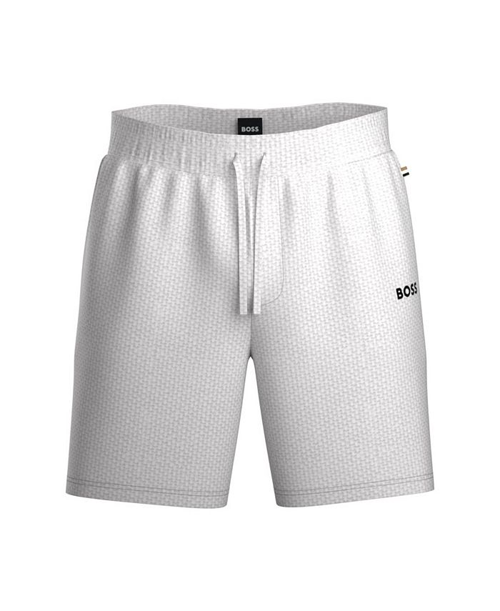 BOSS Men's Waffle Knit Drawstring Shorts - Macy's