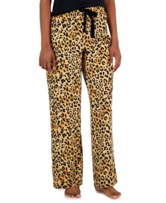 Jenni - Women's Printed Fleece Wide-Leg Pajama Pants