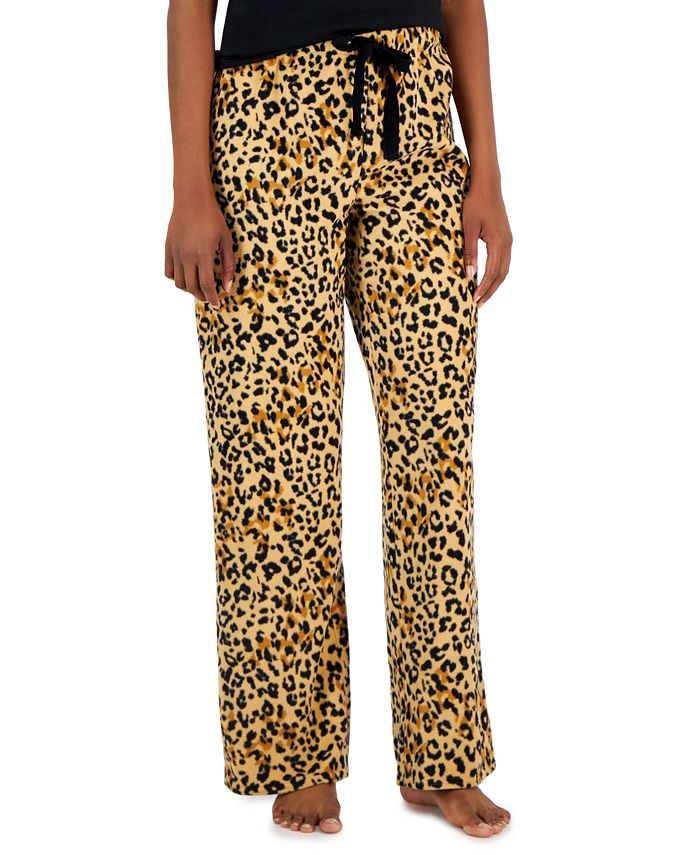 Jenni Women's Printed Fleece Wide-Leg Pajama Pants, Created for Macy's -  Macy's