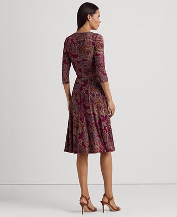 Ralph lauren surplice hot sale jersey dress