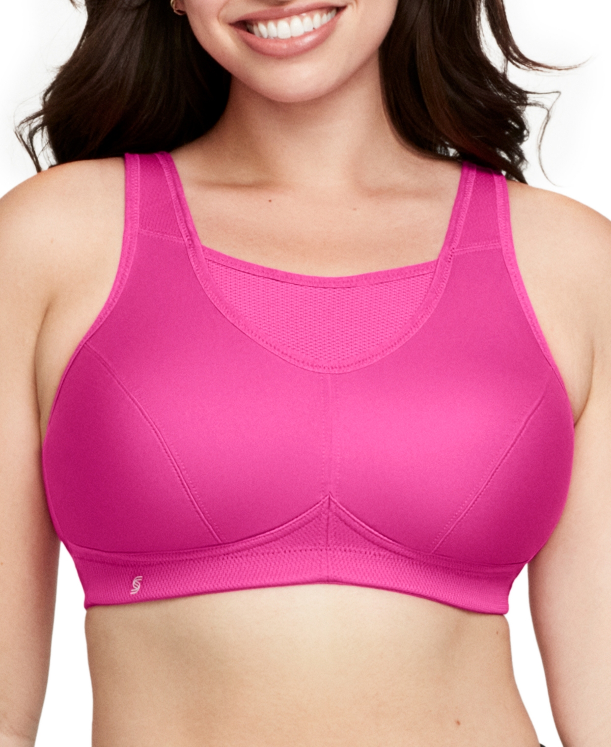 Women's Plus Size Sport No-Bounce Camisole Bra - Parfait Pink