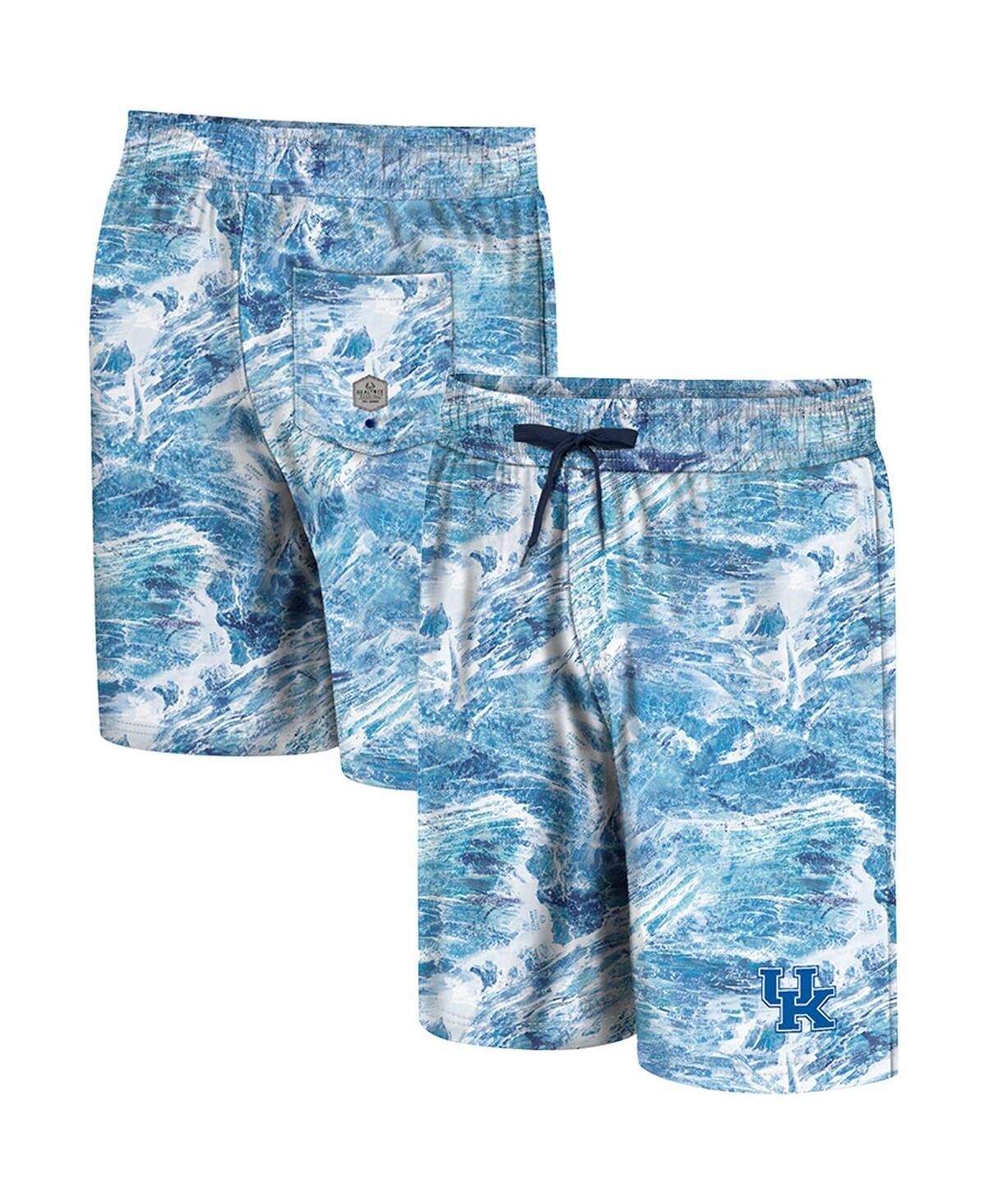 Colosseum Men's  Blue Kentucky Wildcats Realtree Aspect Ohana Swim Shorts