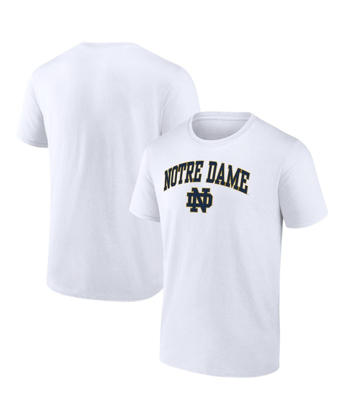 Fanatics Men's  Steel Notre Dame Fighting Irish Campus T-shirt In White