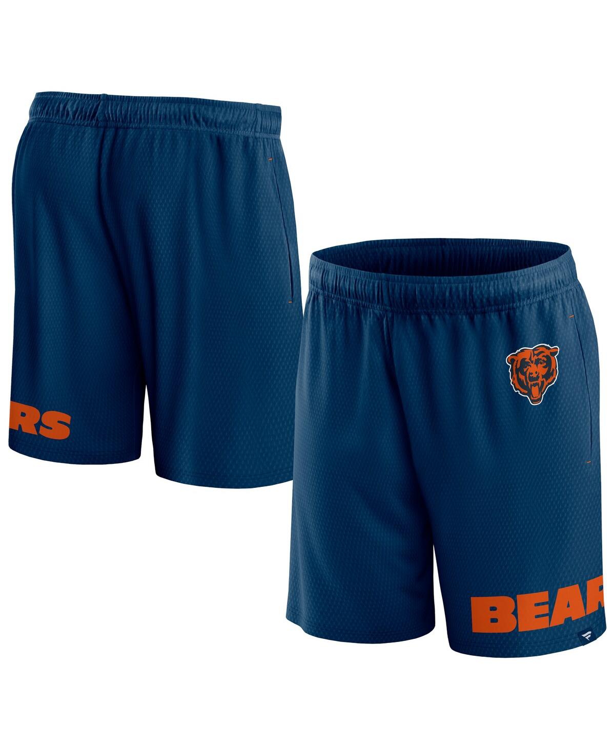 Shop Fanatics Men's  Navy Chicago Bears Clincher Shorts