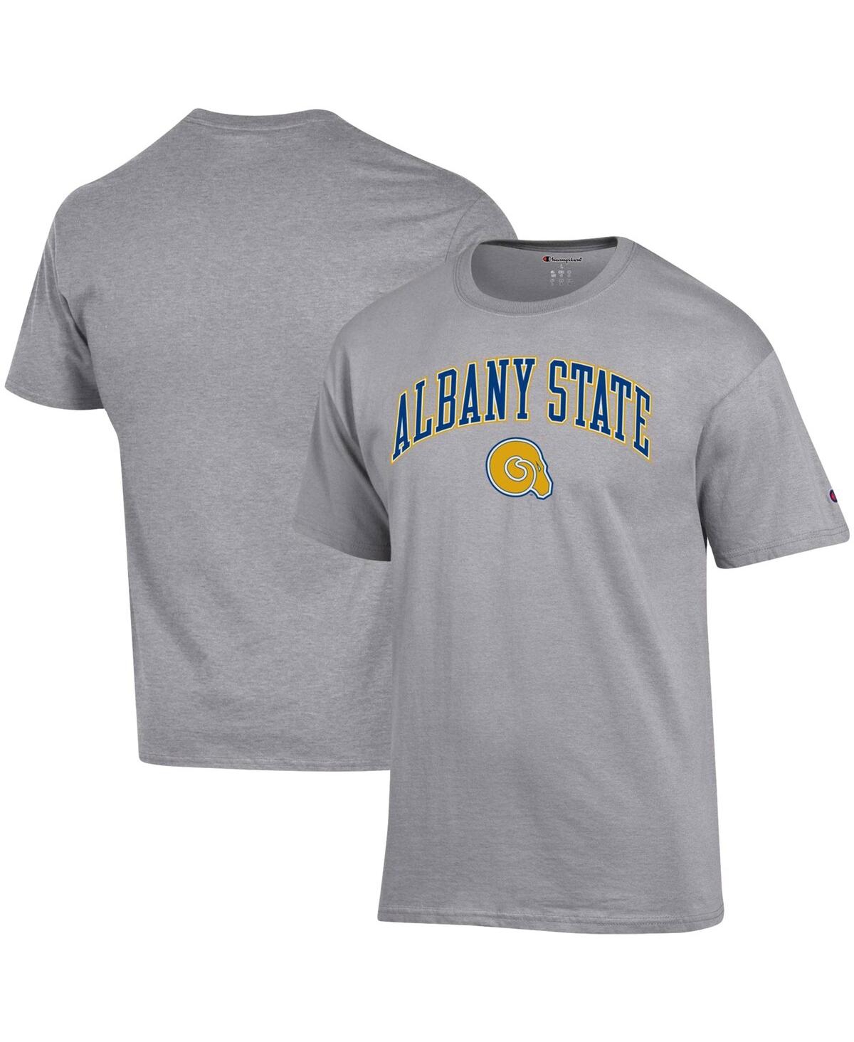 Champion Men's  Gray Albany State Golden Rams Arch Over Logo T-shirt
