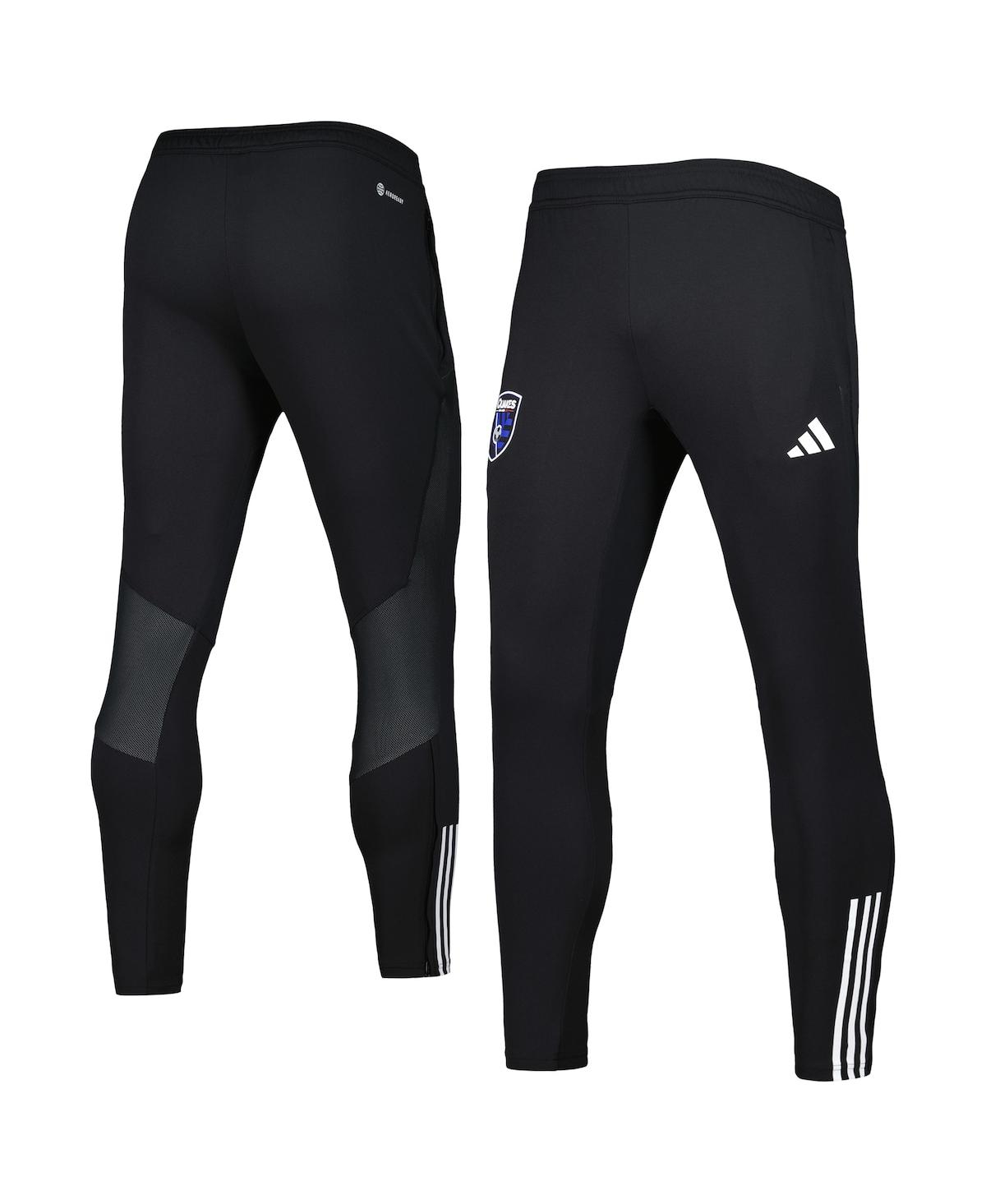 Shop Adidas Originals Men's Adidas Black San Jose Earthquakes 2023 On-field Team Crest Aeroready Training Pants