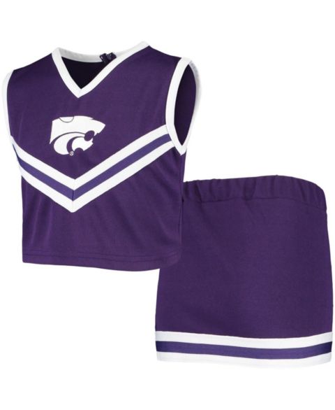 Комплекты Little King Apparel Purple Kansas State Wildcats Two-Piece Cheer Set для девочек