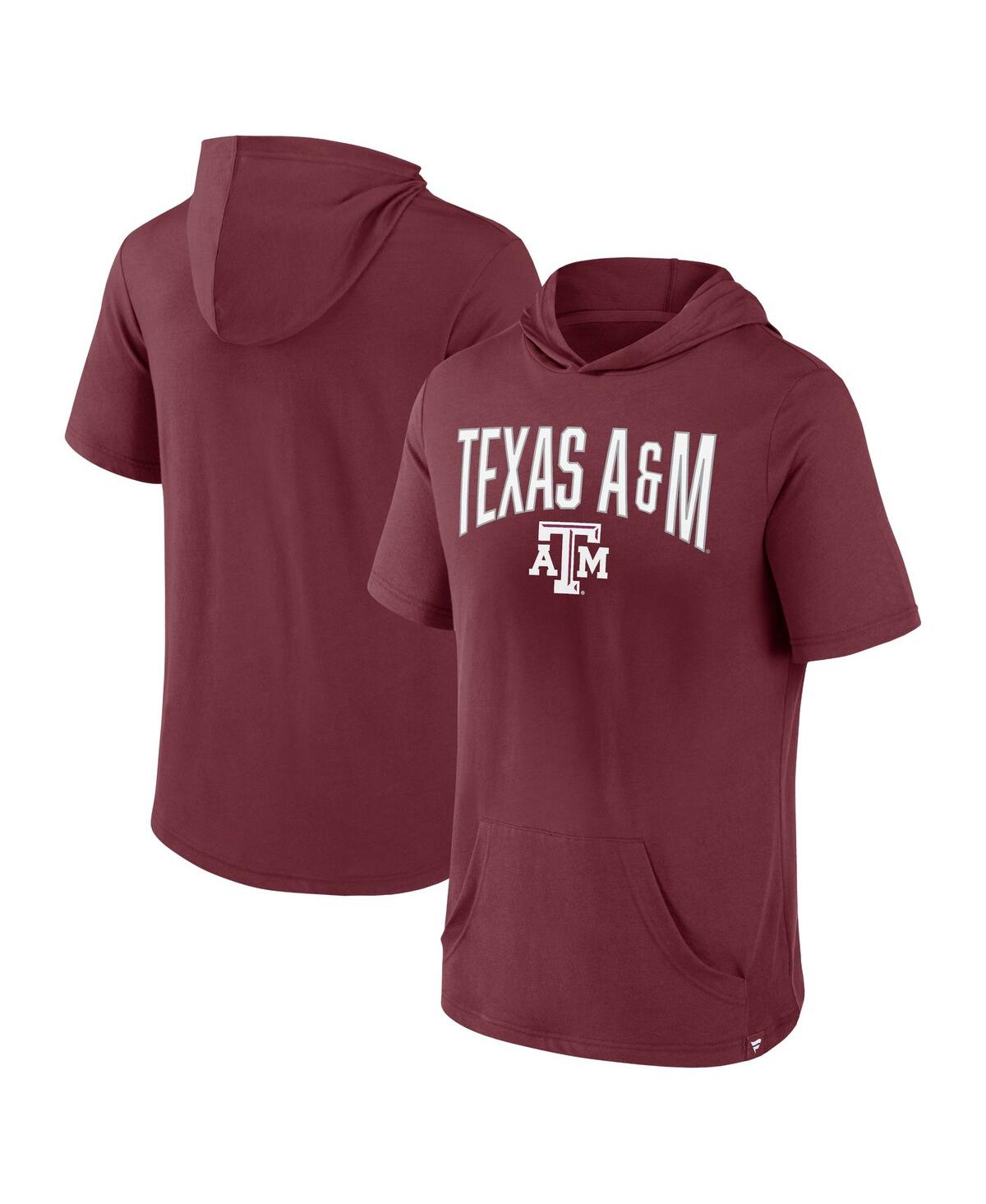 Fanatics Branded Maroon Texas A&m Aggies Outline Lower Arch Hoodie T-shirt In Maroon
