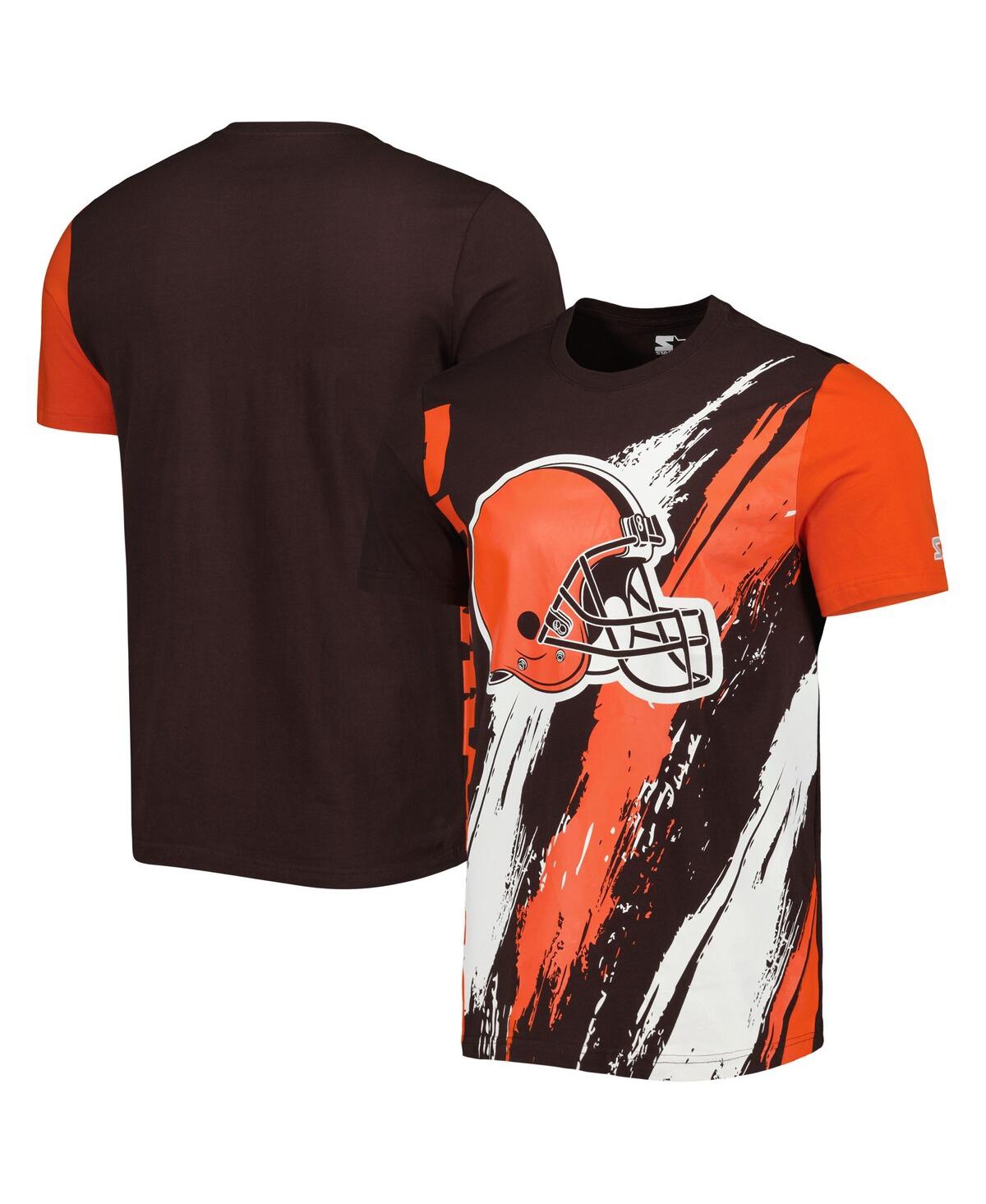 Shop Starter Men's  Brown Cleveland Browns Extreme Defender T-shirt