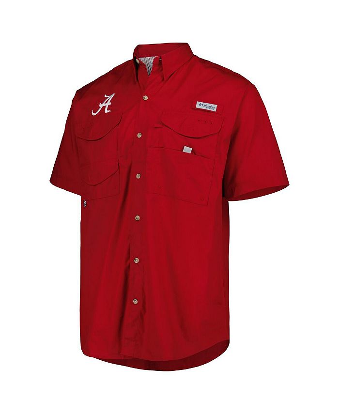 Columbia Men's Crimson Alabama Crimson Tide Bonehead ButtonUp Shirt