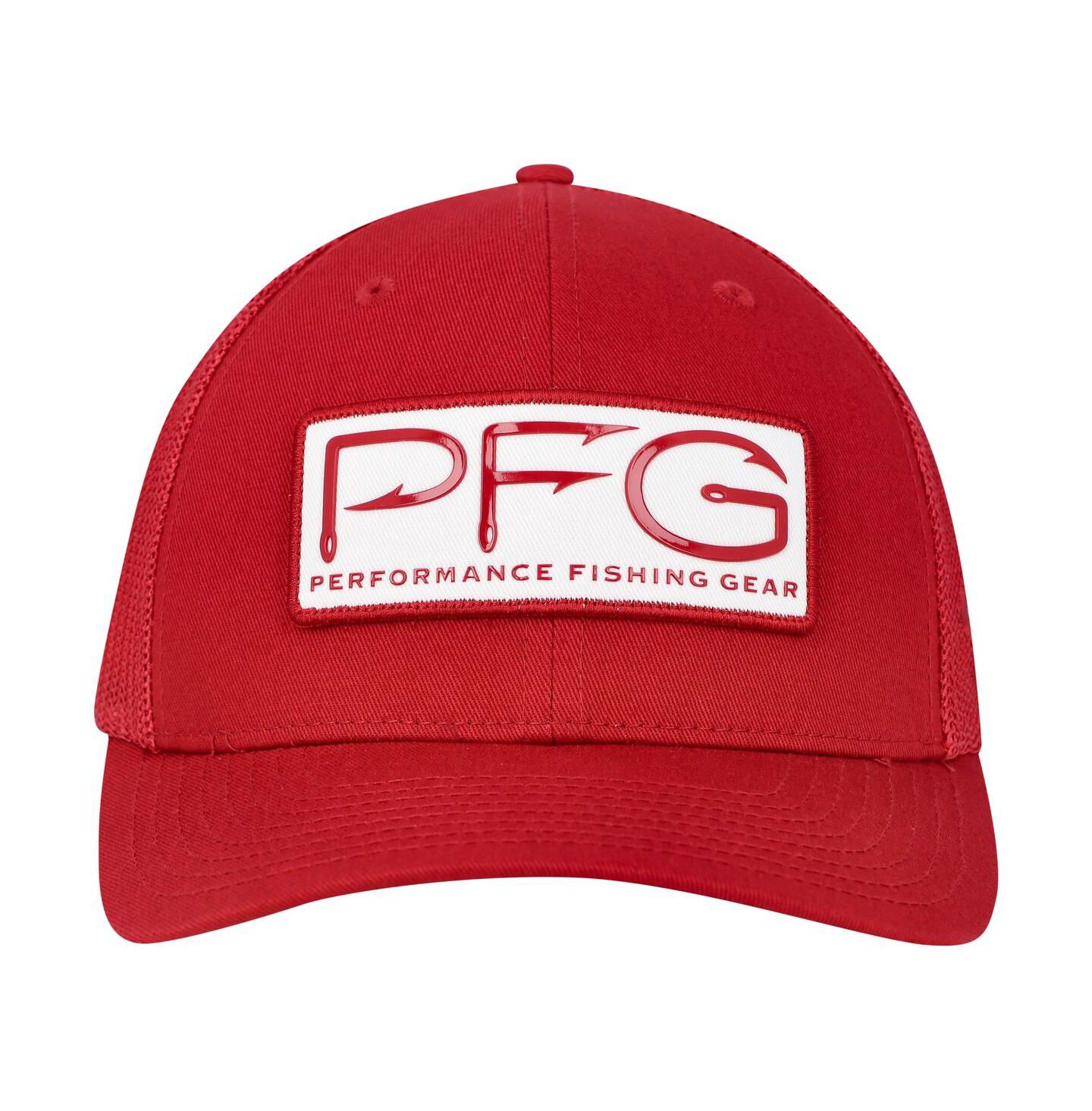 Мужская кепка Columbia Cardinal Arkansas Razorbacks PFG Hooks Flex Hat — фото 3