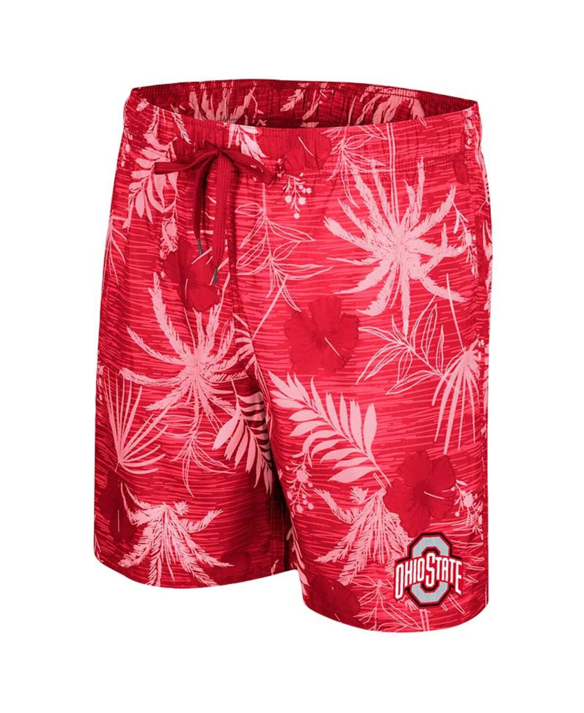 Shop Colosseum Men's  Scarlet Ohio State Buckeyes What Else Is New Swim Shorts
