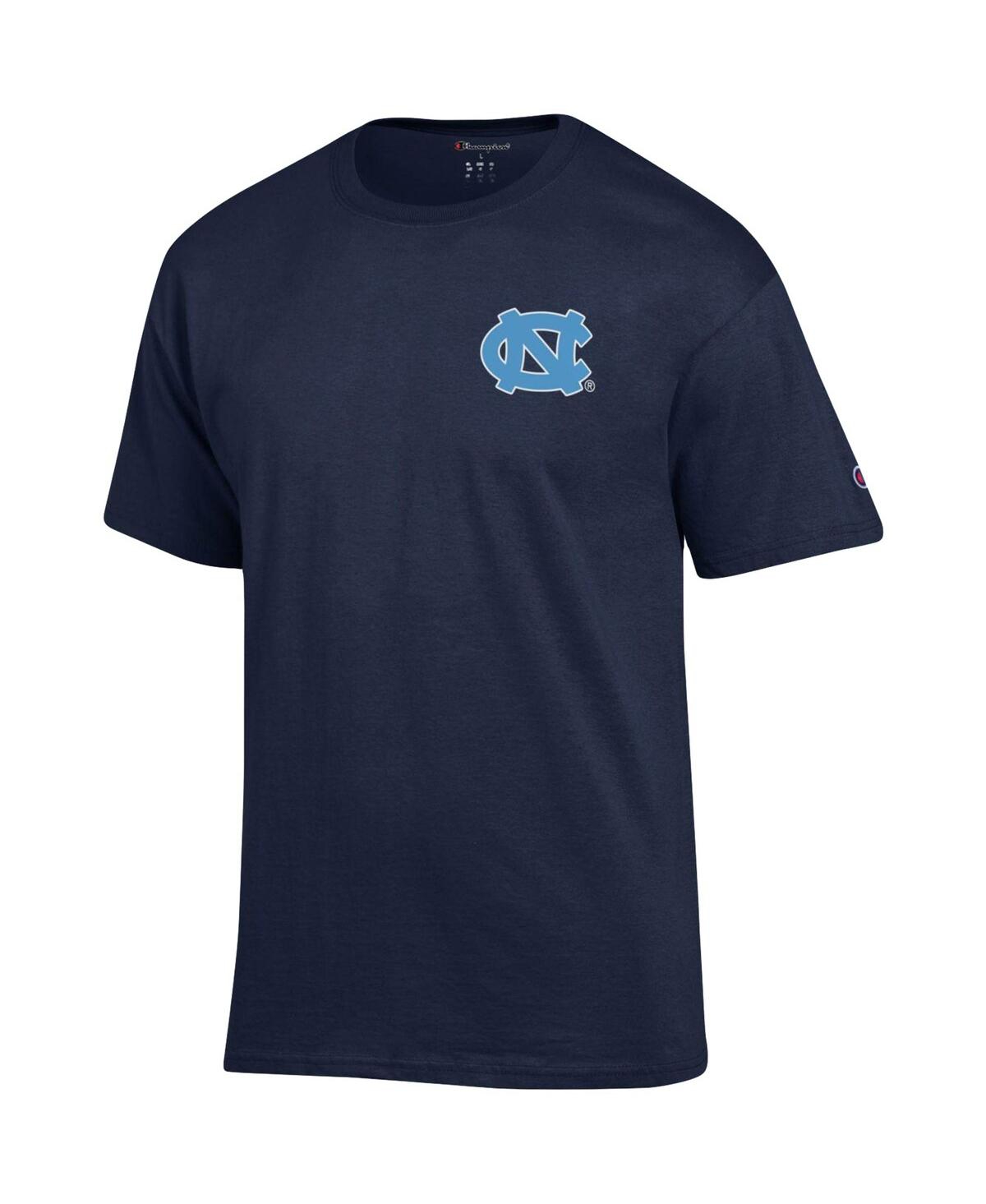 Men's ChampionNorth Carolina Tar Heels Stack 2-Hit T-shirt - Navy