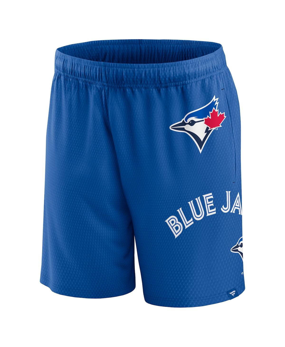 Shop Fanatics Men's  Royal Toronto Blue Jays Clincher Mesh Shorts