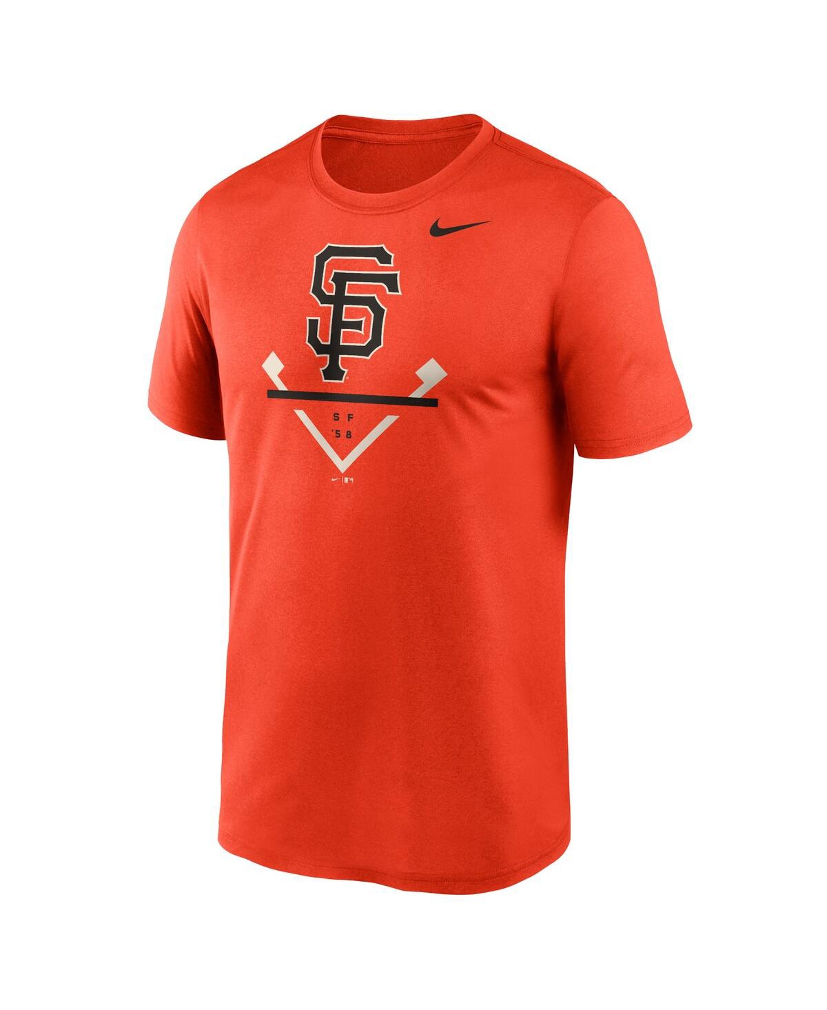 Shop Nike Men's  Orange San Francisco Giants Big And Tall Icon Legend Performance T-shirt