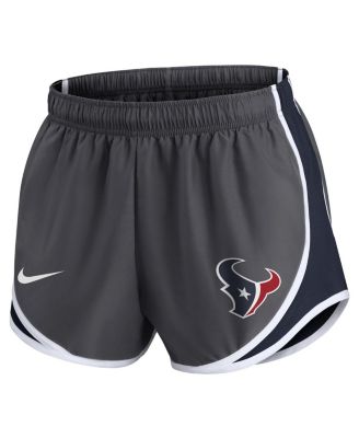 Women's Charcoal Houston Texans Logo Performance Tempo Shorts