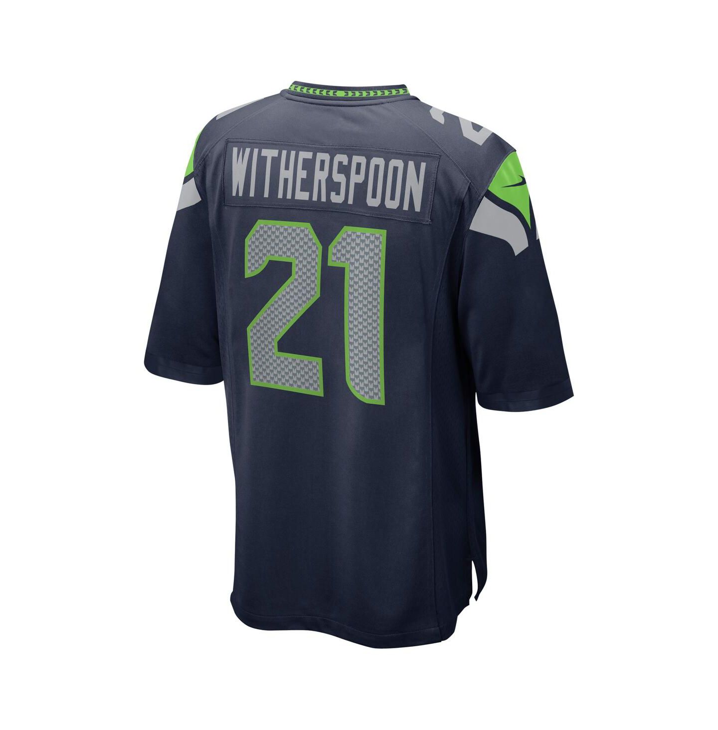 Мужское джерси Nike Devon Witherspoon Seattle Seahawks 2023 NFL Draft First Round Pick, цвет: Королевский синий — фото 5