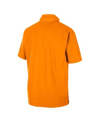 Men's Tennessee Orange Tennessee Volunteers Coaches Half-Zip Short Sleeve Jacket