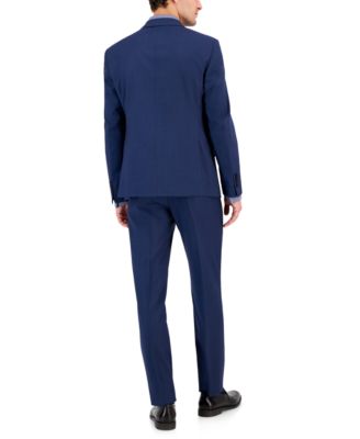 A|X Armani Exchange Armani Exchange Men's Slim-Fit Black Windowpane Wool Suit