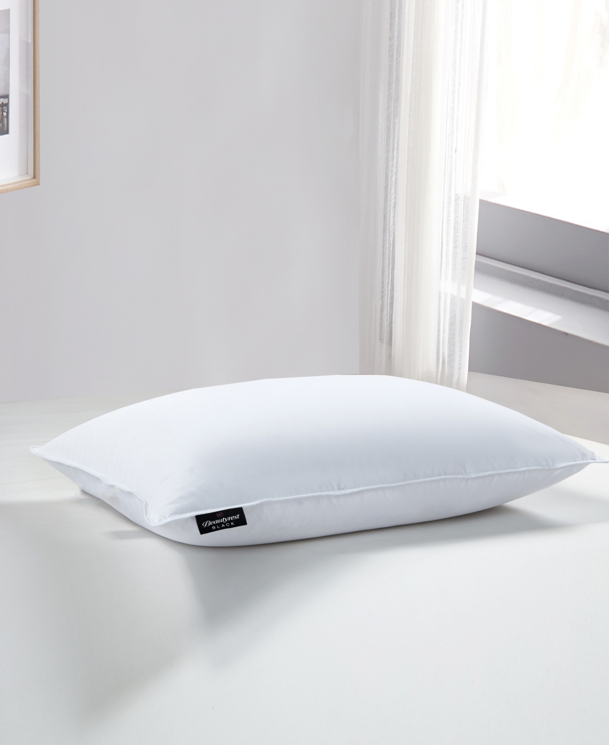 Beautyrest Black Premium HypoallergenicDown Soft 300 Thread Count Single Pillow, - White