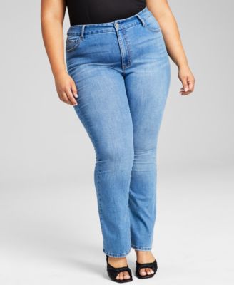 And Now This - Trendy Plus Size High-Rise Bootcut Jeans