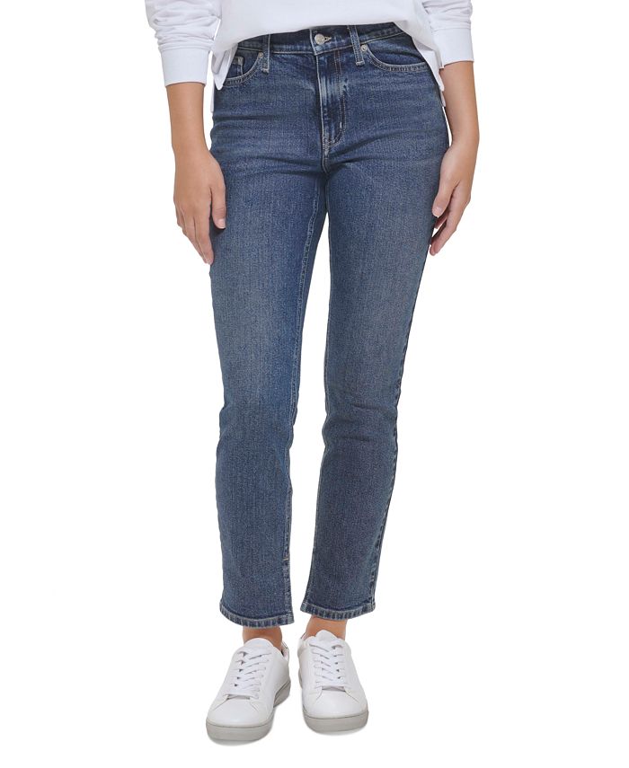 Calvin Klein Mid-Rise Jeans Jeans Slim-Leg Macy\'s Petite 