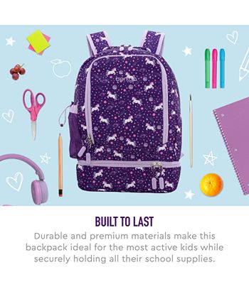 Bentgo - Kids Prints 2-in-1 Backpack & Lunch Bag - Unicorn