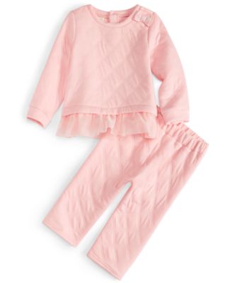 First Impressions Baby Girls Quilted Top and Pants 2 Piece Set Created for Macy s Macy s