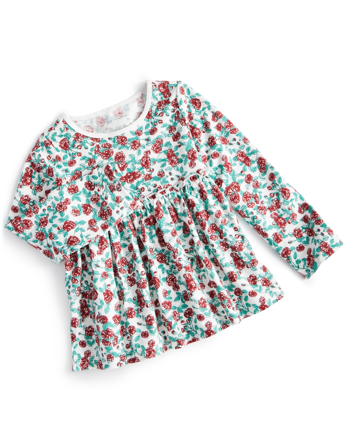 First Impressions Kids' Toddler Girls Roses Tunic, Created For Macy's In Angel White