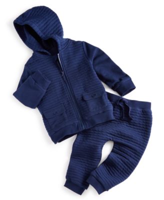 First Impressions - Baby Boys Quilted Jacket & Jogger Pants