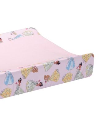 Disney Princesses Changing Pad Cover - Cinderella, Belle & Tiana