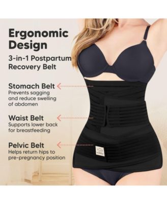 Revive 3 in 1 Postpartum Belly Band Wrap, Post Partum Recovery, Postpartum Waist Binder Shapewear