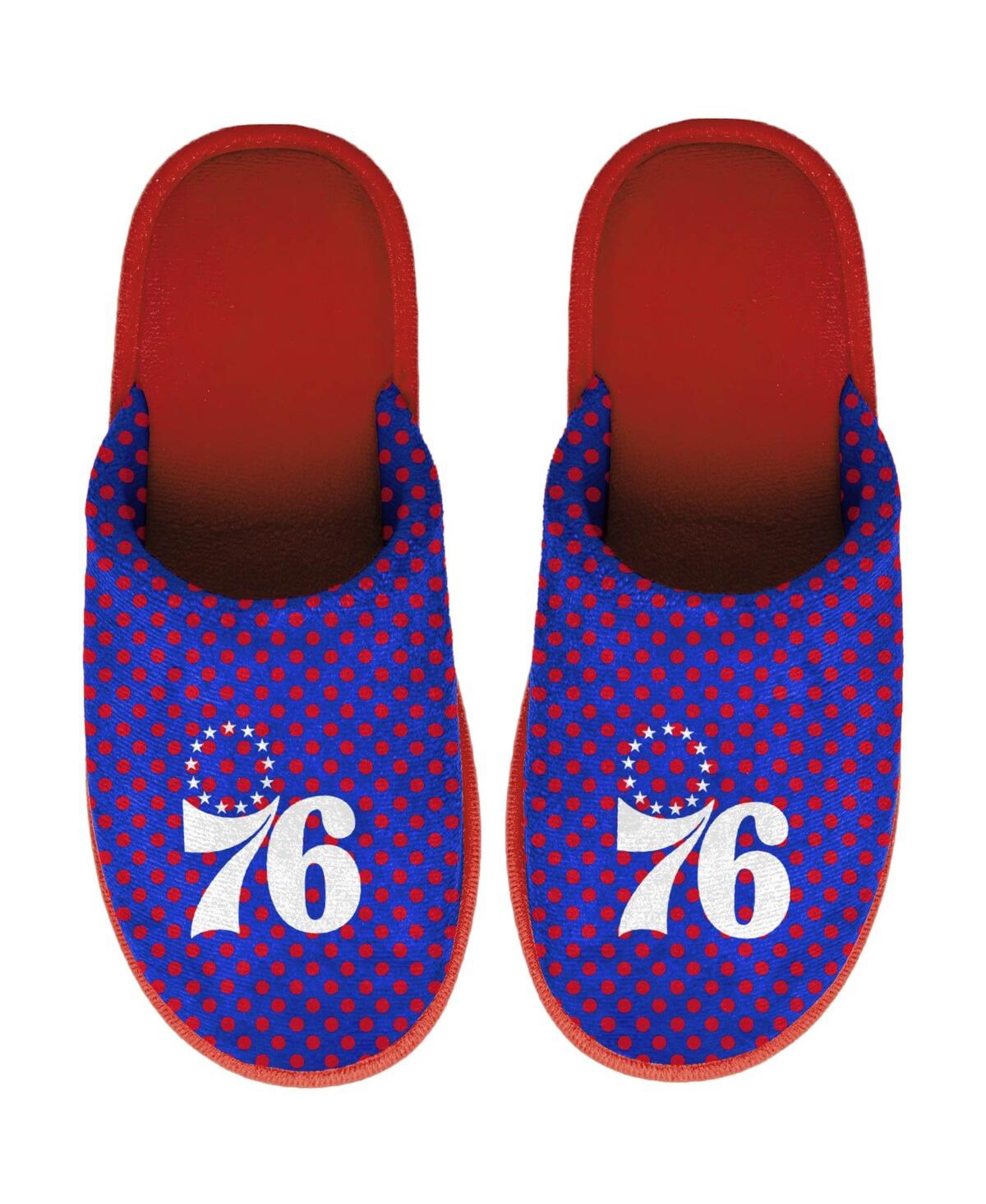 Foco Women's  Philadelphia 76ers Big Logo Scuff Slippers In Purple,red