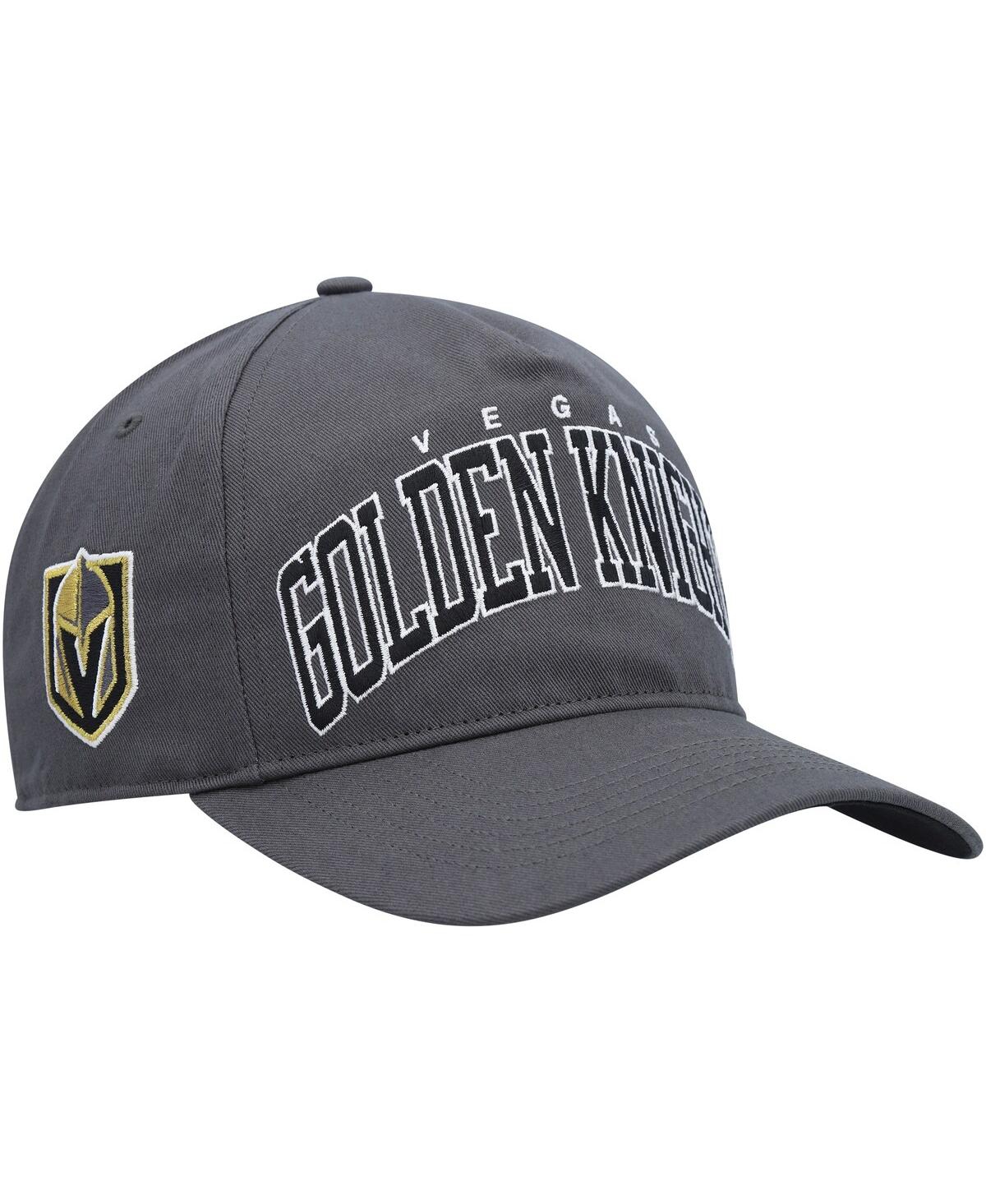47 Brand Men's ' Charcoal Vegas Golden Knights Block Arch Hitch Snapback Hat