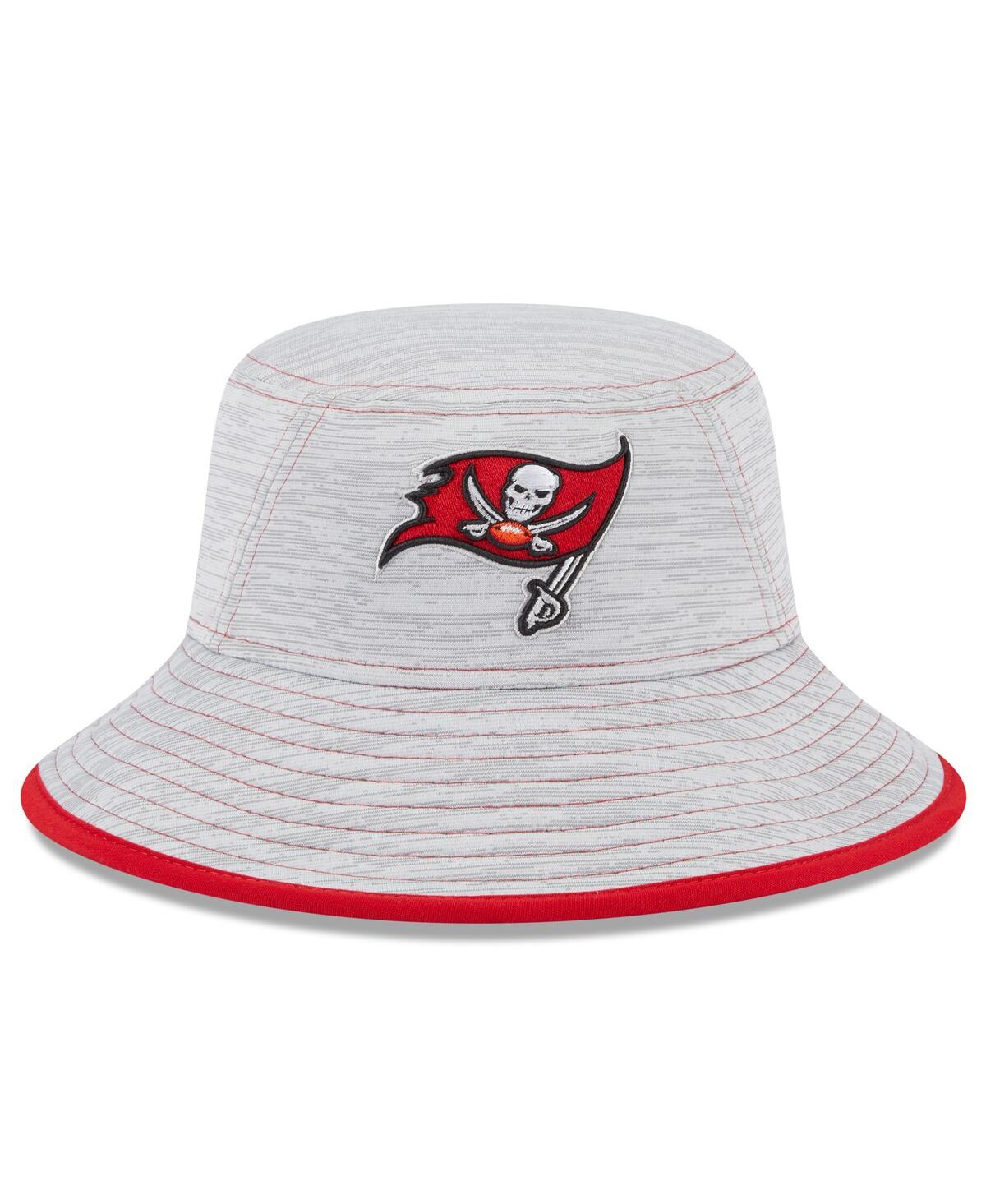 Shop New Era Men's  Gray Tampa Bay Buccaneers Game Bucket Hat