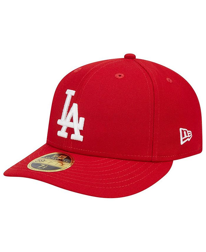 New Era Los Angeles Dodgers Black & Red 59FIFTY Fitted Cap - Macy's