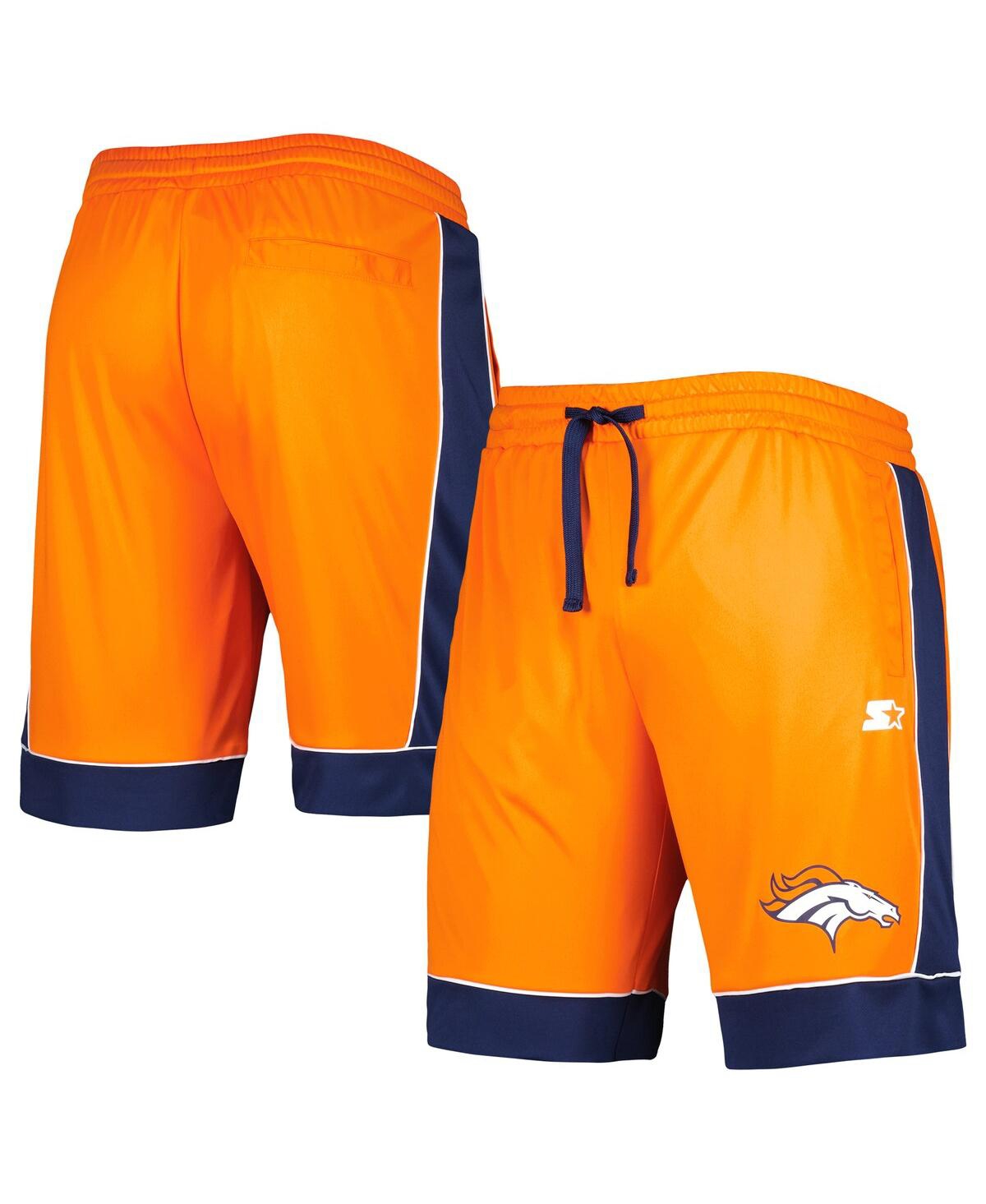 G-iii Sports By Carl Banks Men's  Orange, Navy Denver Broncos Fan Favorite Fashion Shorts In Orange,navy