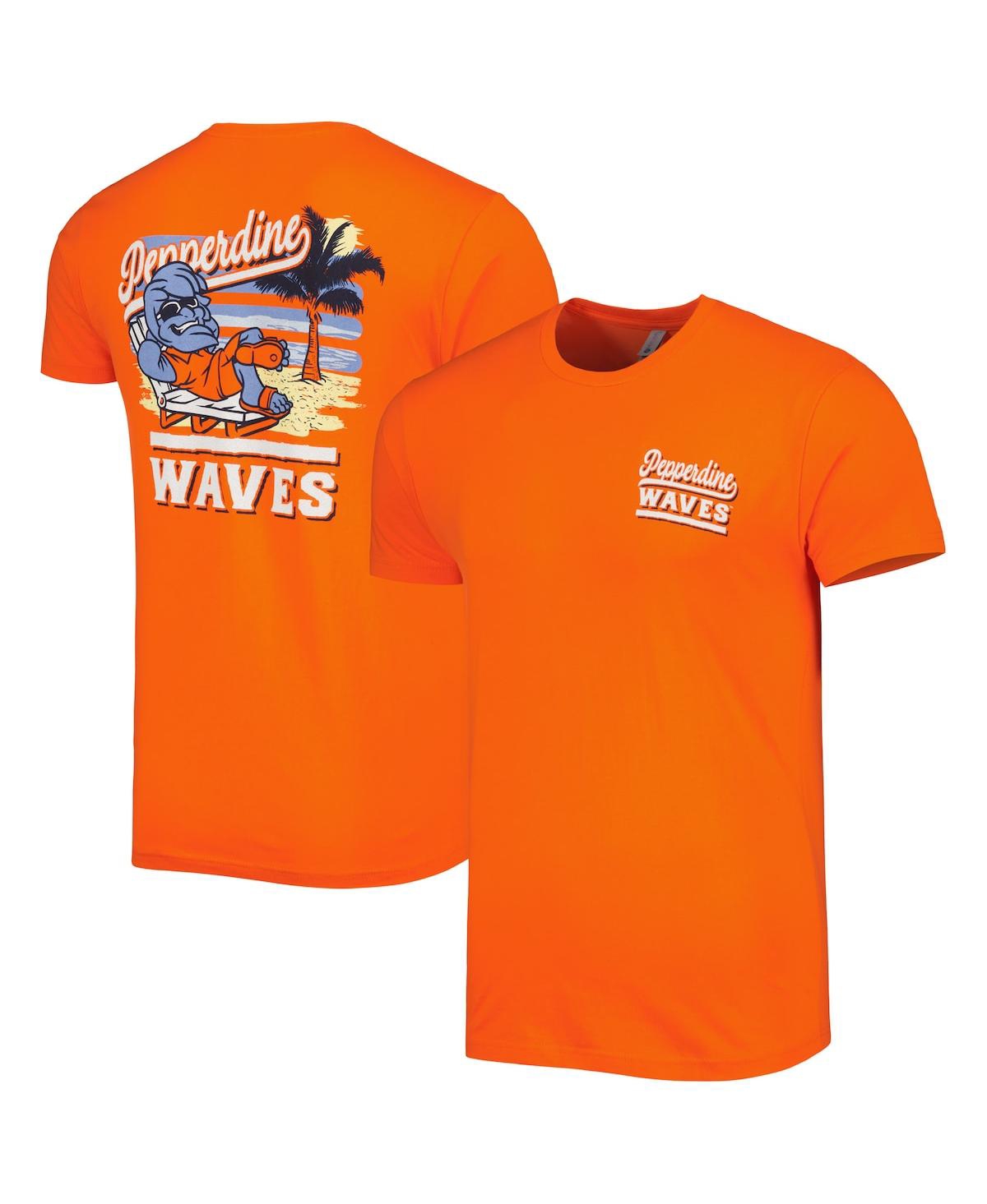 Shop Image One Men's Orange Pepperdine Waves Hyperlocal Beach Premium T-shirt