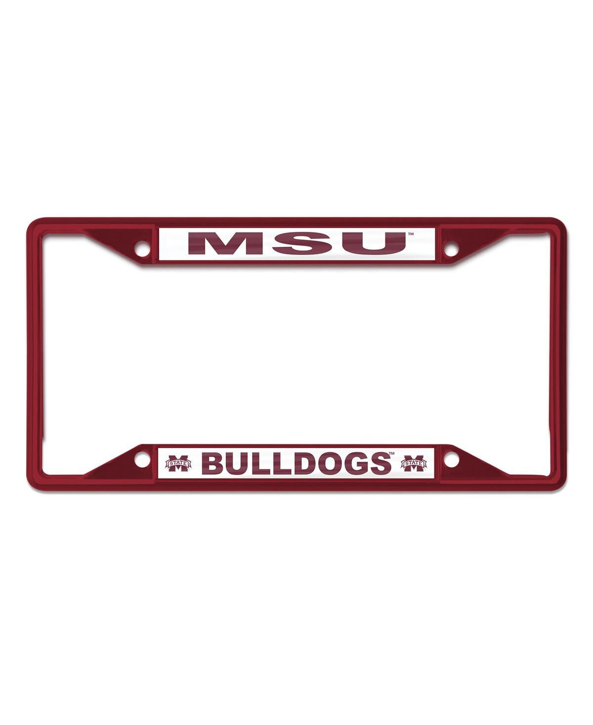 Wincraft Mississippi State Bulldogs Chrome Color License Plate Frame In Red