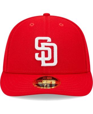 Men's Scarlet San Diego Padres Low Profile 59FIFTY Fitted Hat