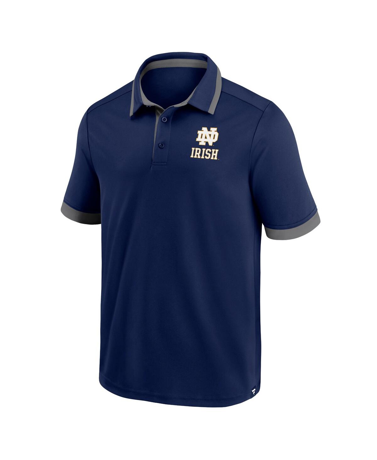 Men's FanaticsNotre Dame Fighting Irish Color Block Polo Shirt - Navy