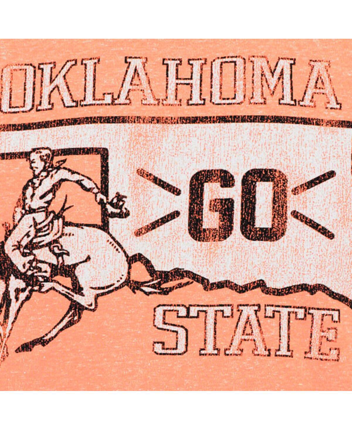Shop Retro Brand Men's Original  Heather Orange Oklahoma State Cowboys Vintage-like Tri-blend T-shirt